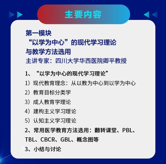 第一模块  “以学为中心”的现代学习理论与教学方法选用